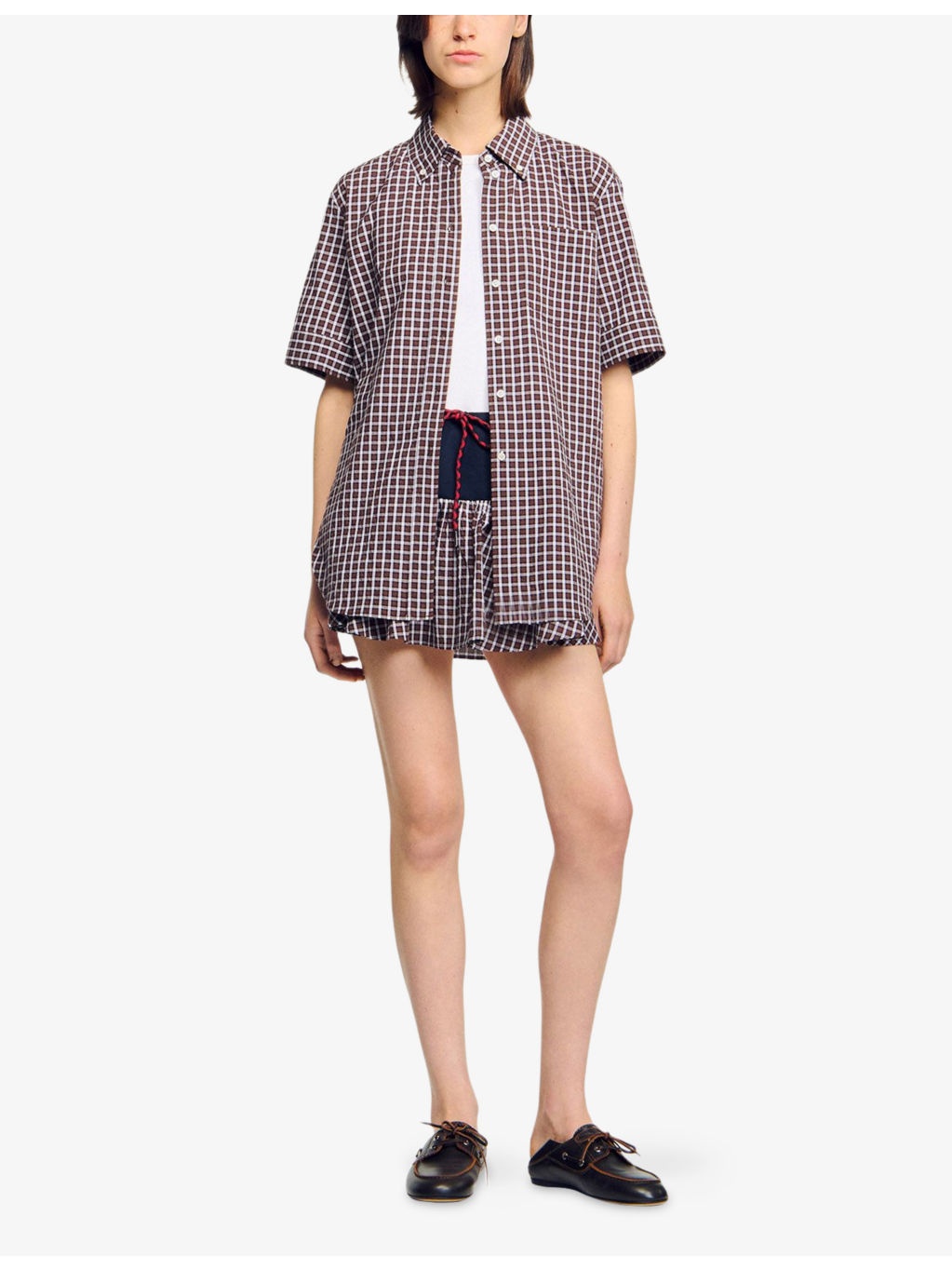 Oversized Checked Cotton Shirt - 2