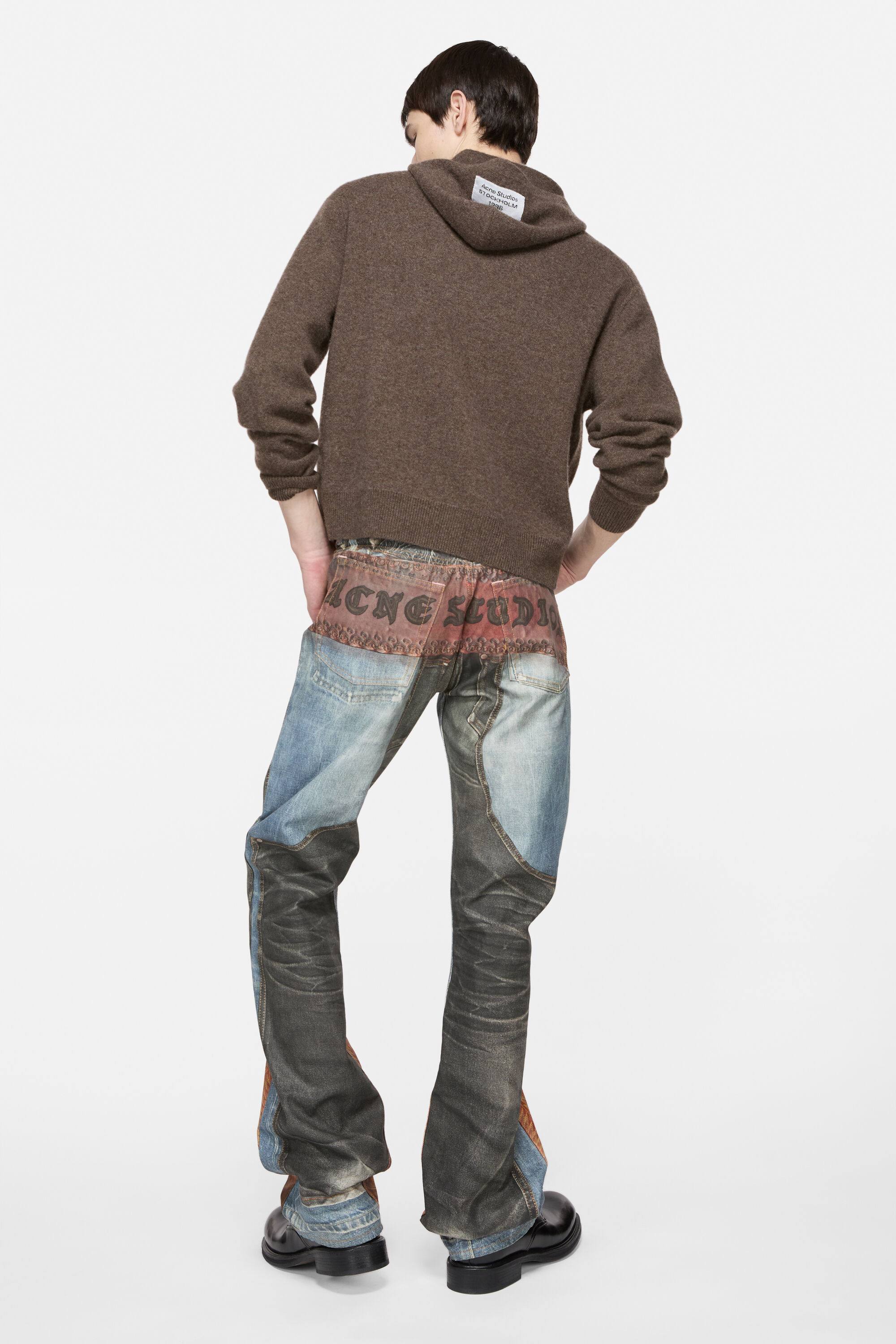 Cashmere hooded sweater - Walnut brown - 3