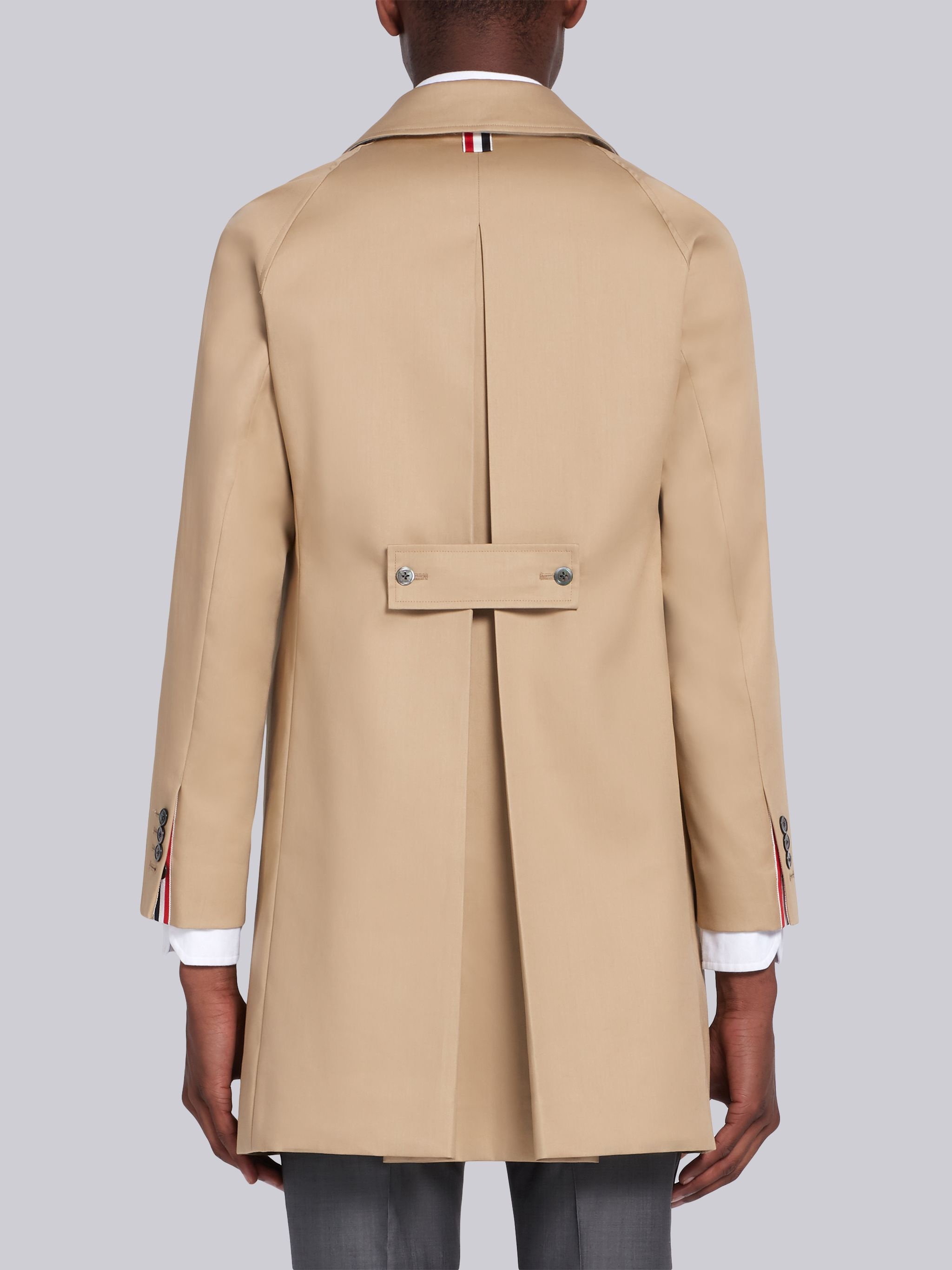 Khaki Mackintosh Raglan Collar Overcoat - 3