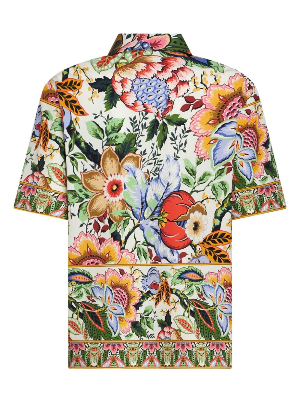 floral-print cotton shirt - 7