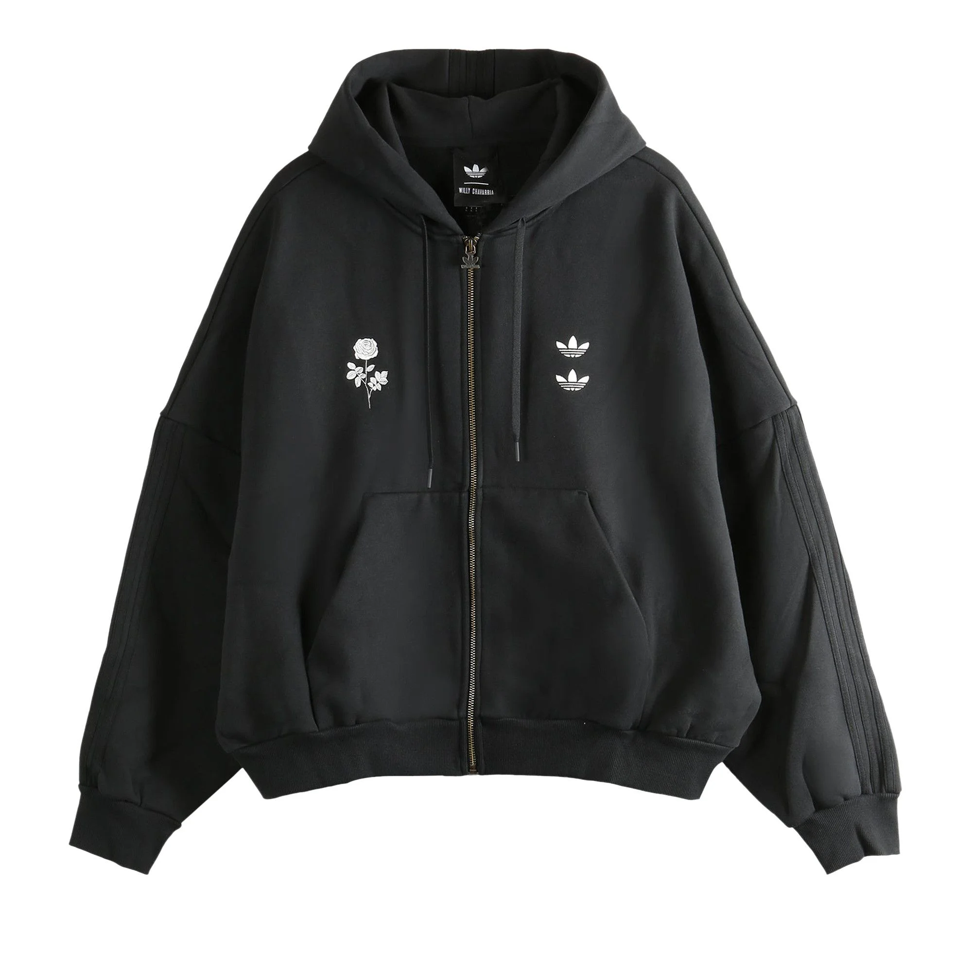 Adidas x Willy Chavarria Hooded Hoodie 'Black' - 1