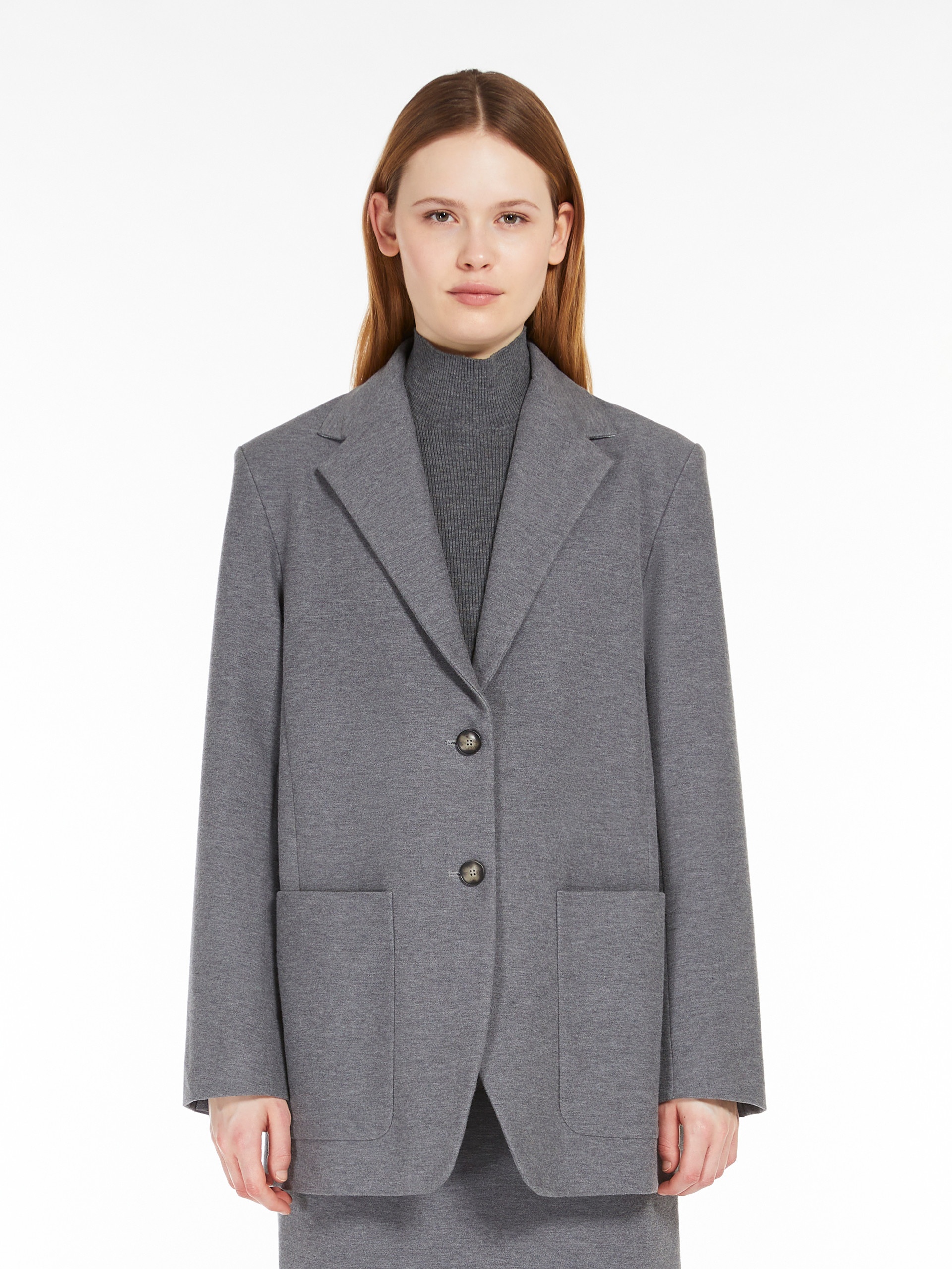 CAMPALE Flannel jersey blazer - 3