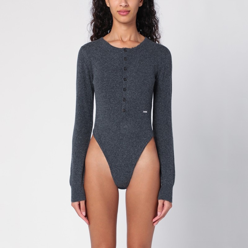 Grey body in virgin wool - 1