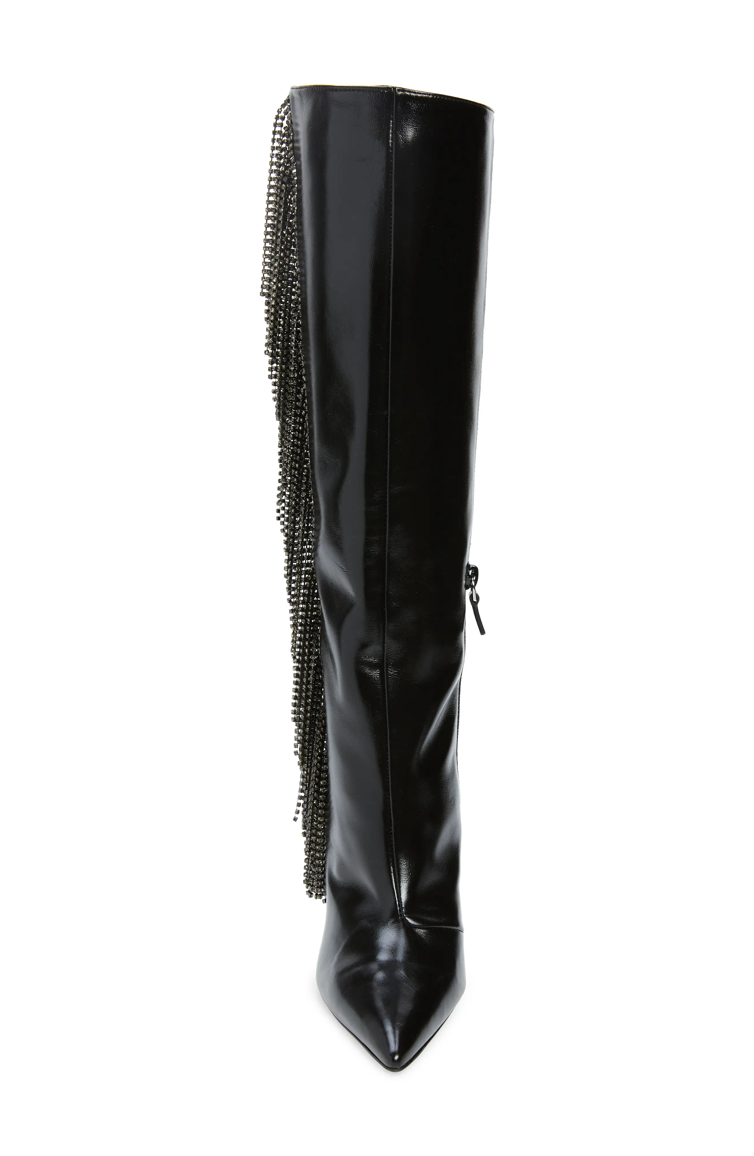 Crystal Fringe Boot in Black/Black Diamond - 4