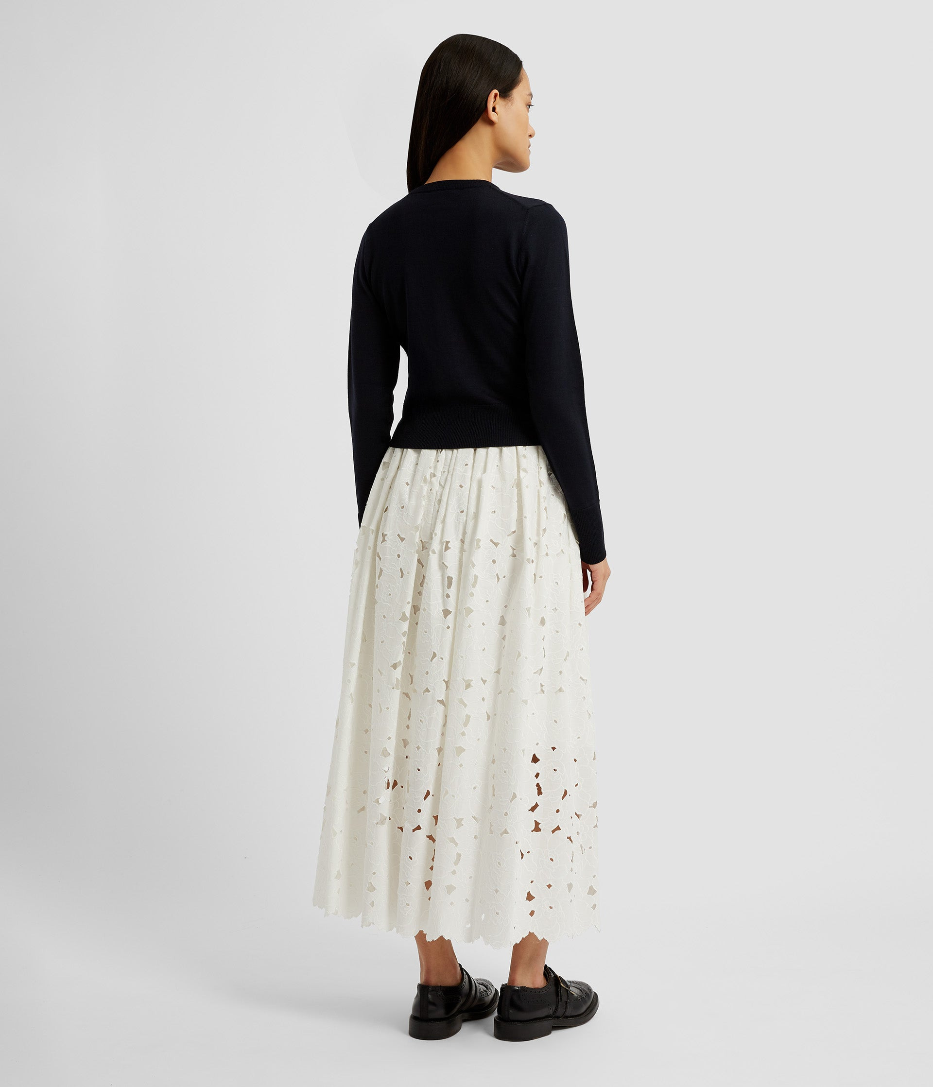 DRAPE DETAIL KNIT CARDIGAN - 3