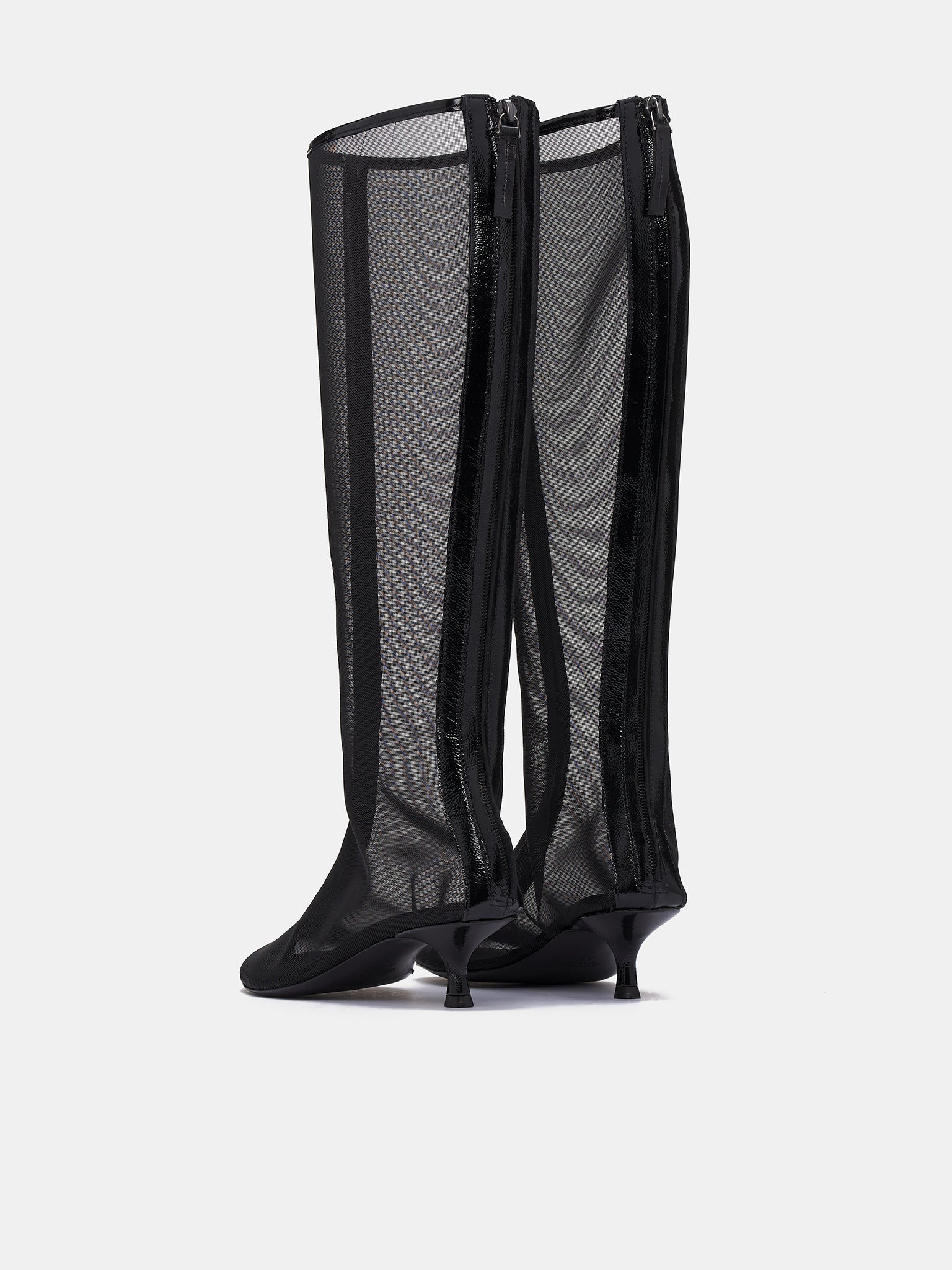 Mesh Calf-High Boots - 5
