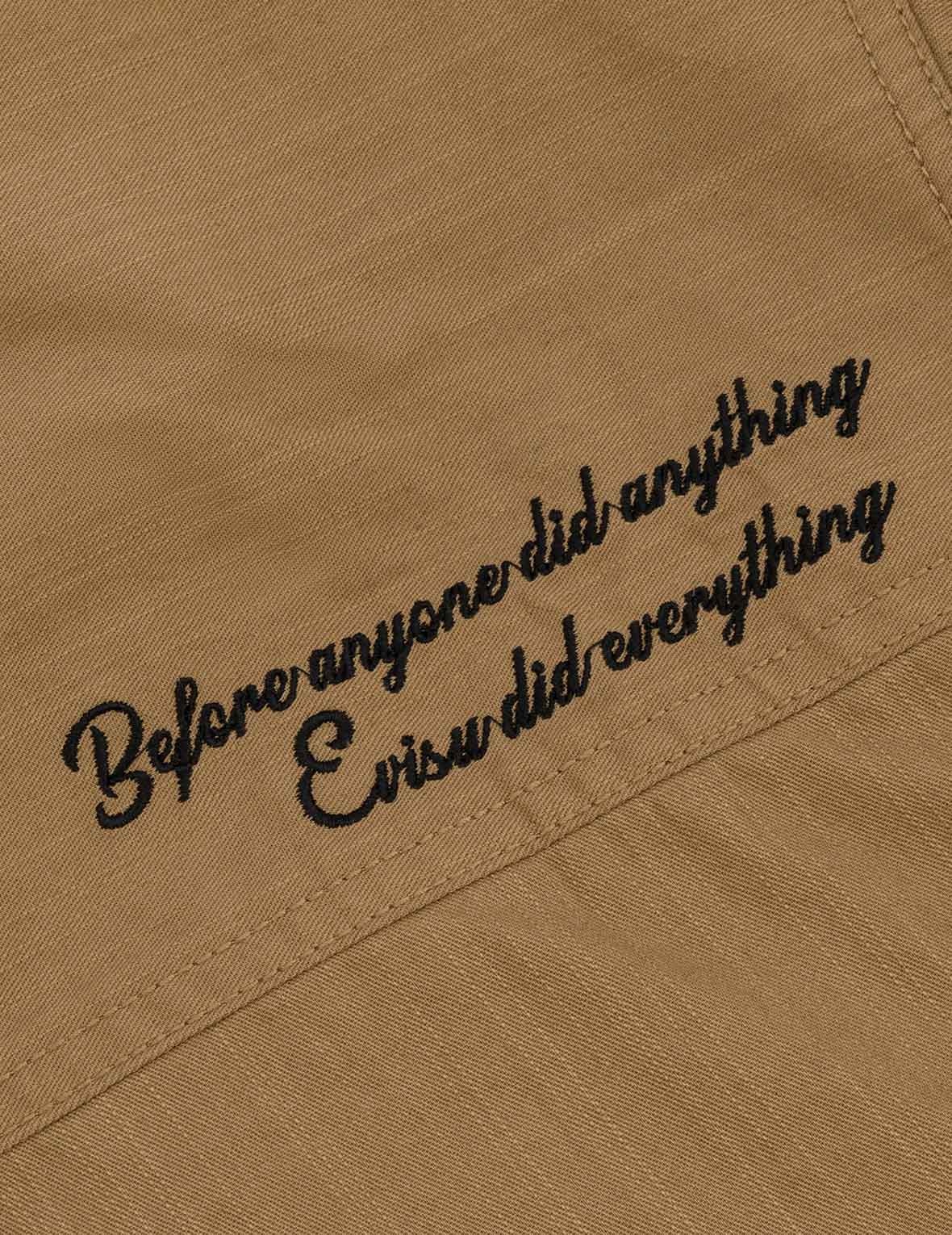 Logo Embroidery and Multi-Pocket Relax Fit Long Sleeve Shirt - 8