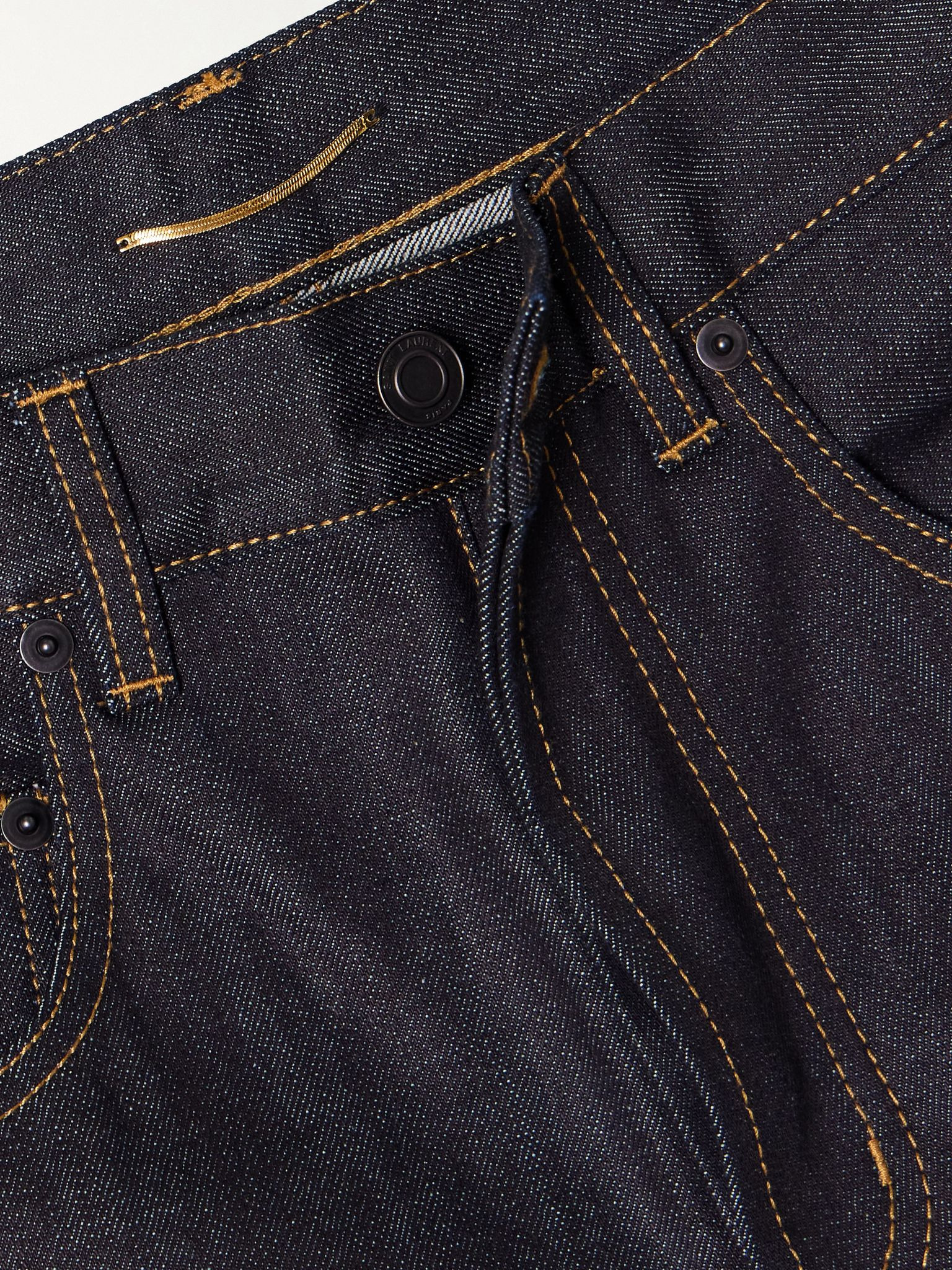 High-rise straight-leg jeans Indigo - 5