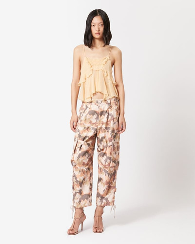 Isabel Marant ELORE PRINTED COTTON TROUSERS outlook