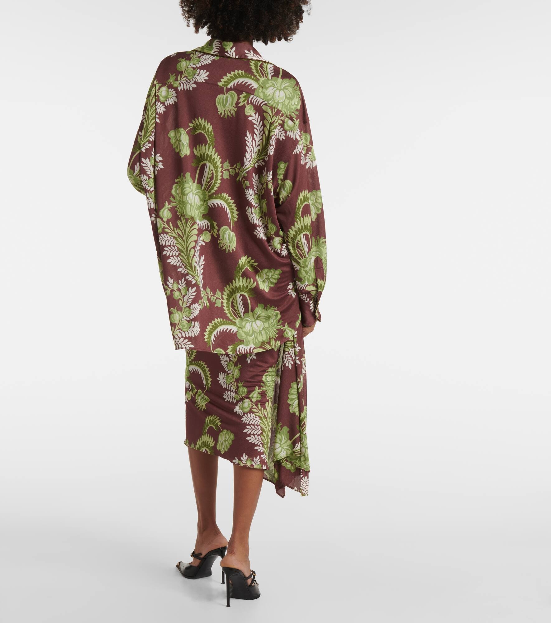 Floral oversized shirt - 3