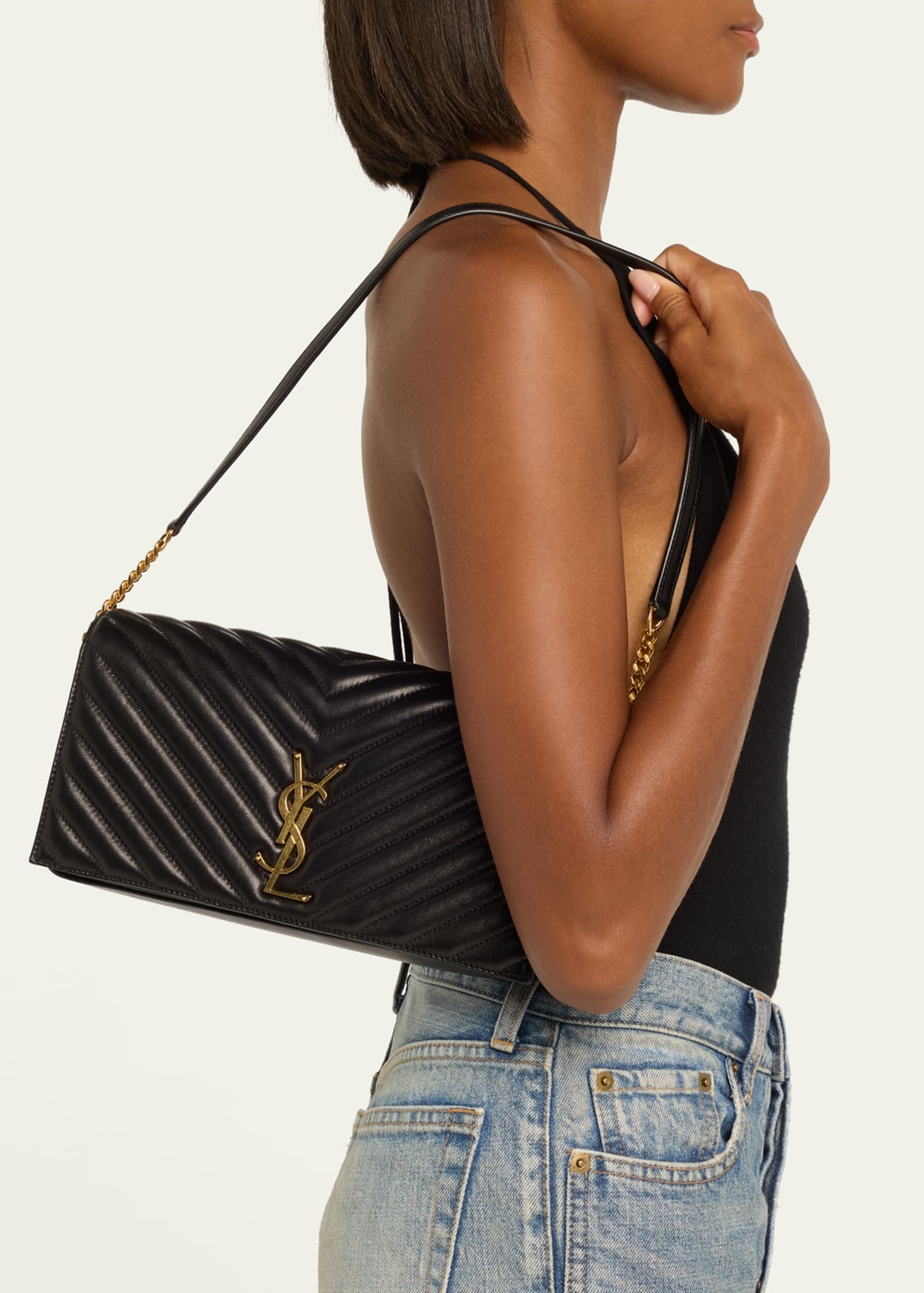 SAINT LAURENT Kate 99 YSL Supple Lamb Crossbody Bag
