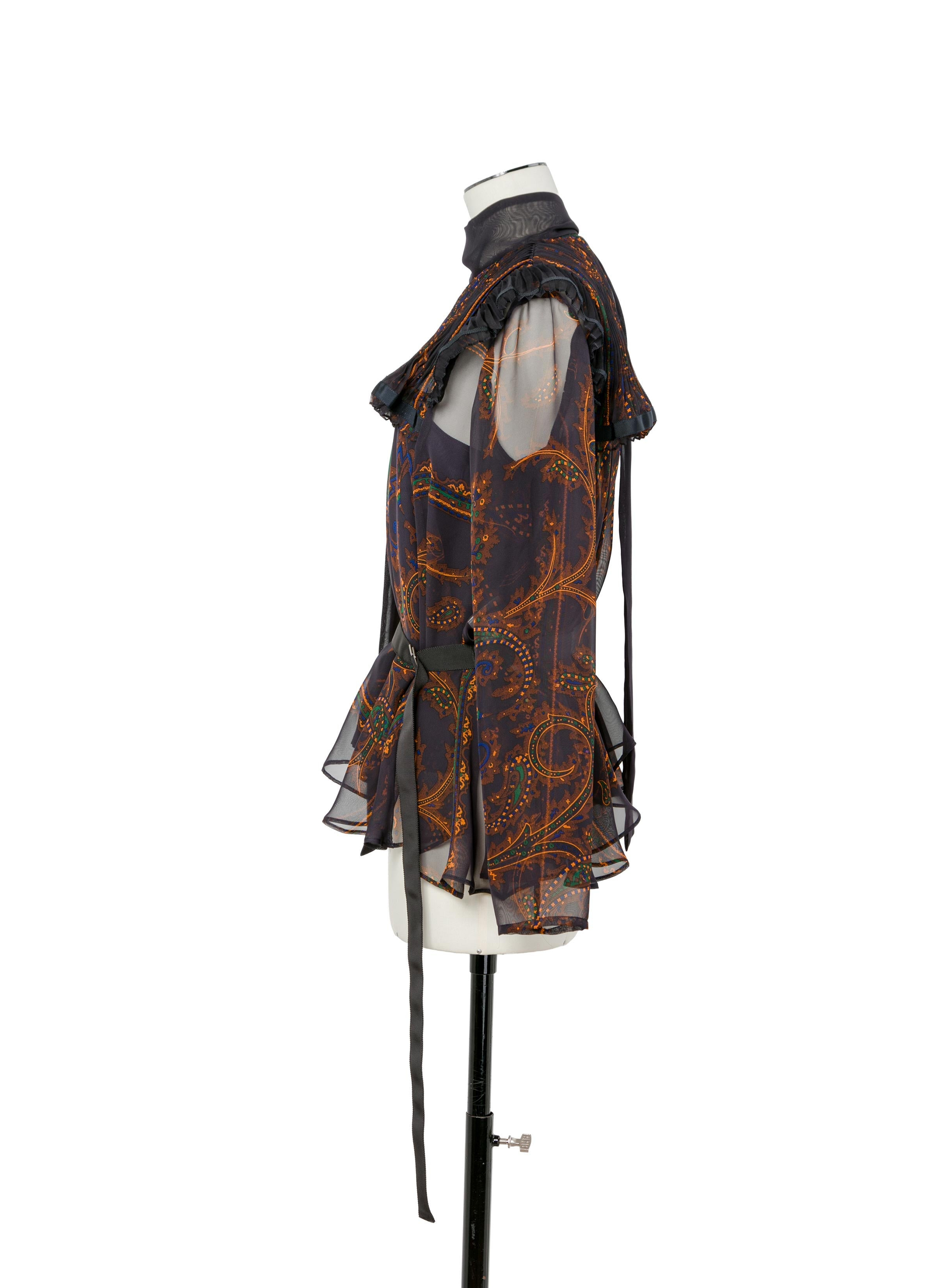 Paisley Print x Wool Knit Pullover - 3