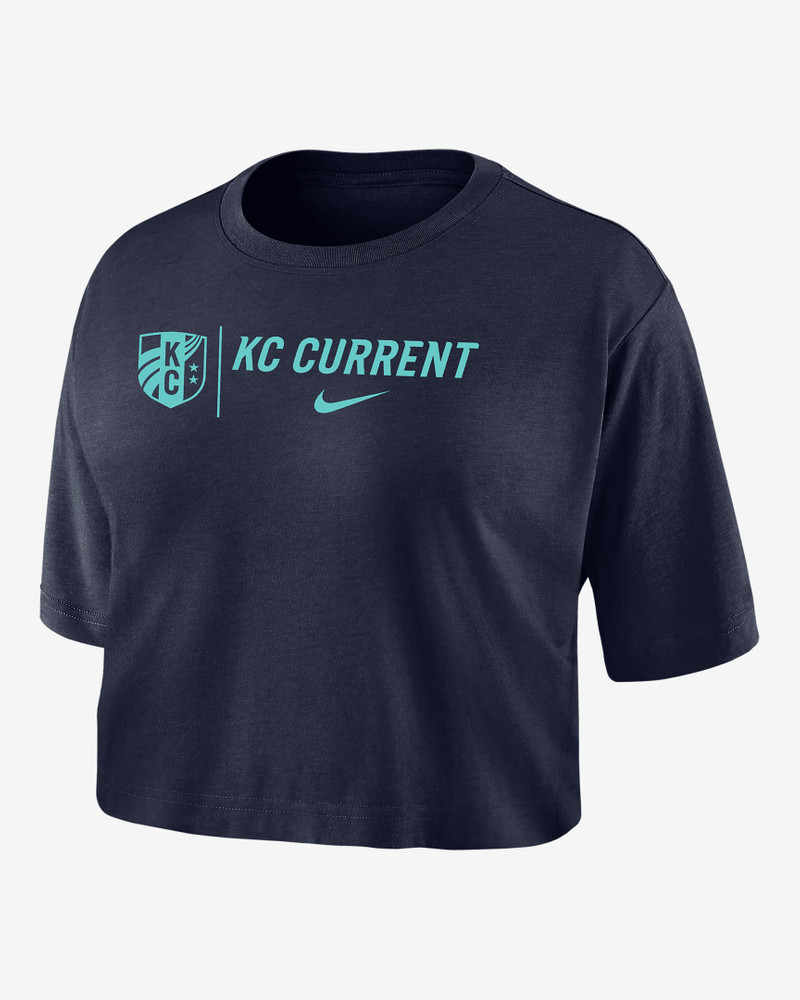 Kansas City Current Nike Women's Dri-FIT Soccer Cropped T-Shirt - 1