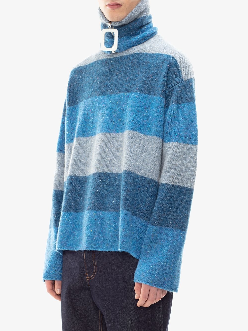 crew neck striped jumper - 3