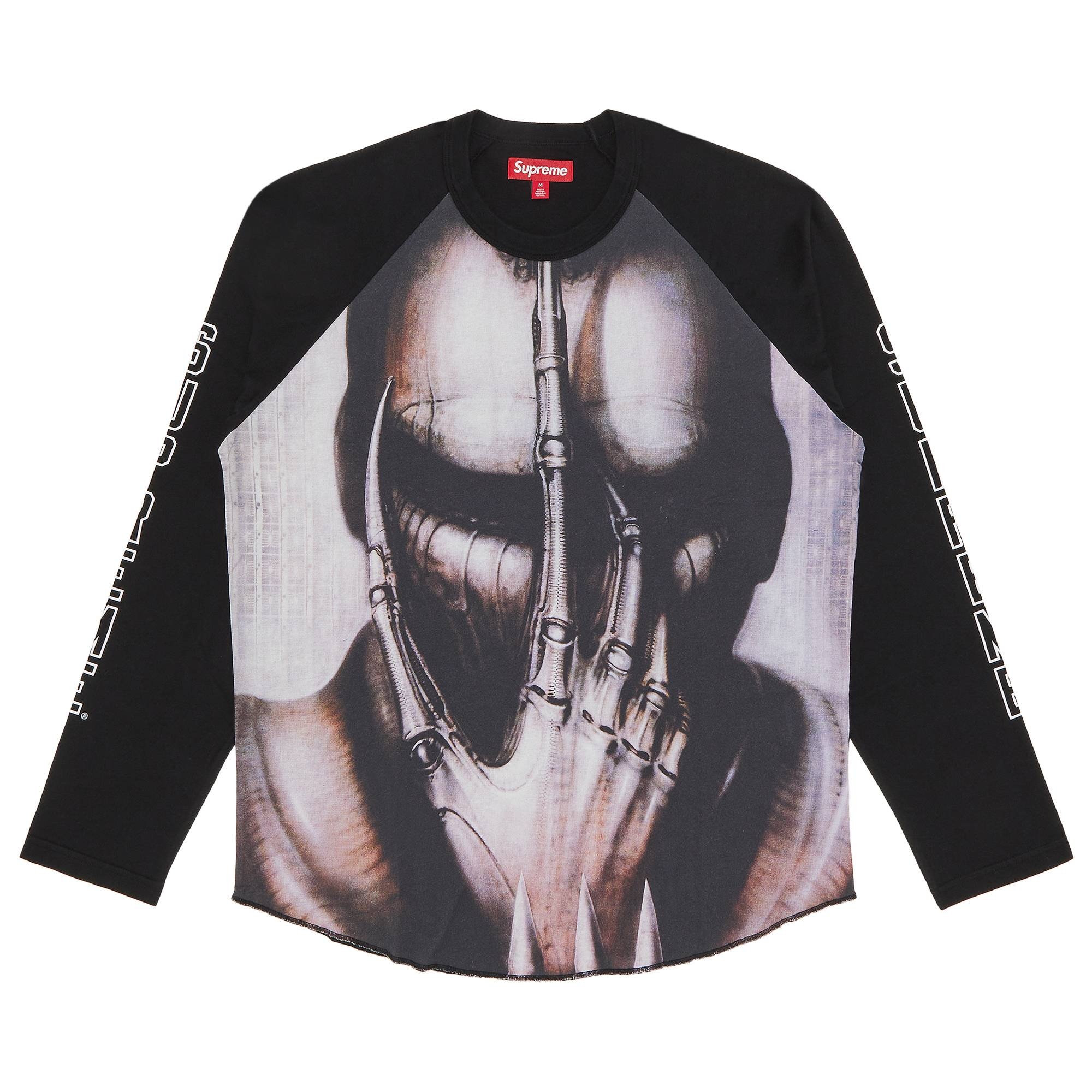 Supreme H.R. Giger Raglan Long-Sleeve Top 'Black' - 1