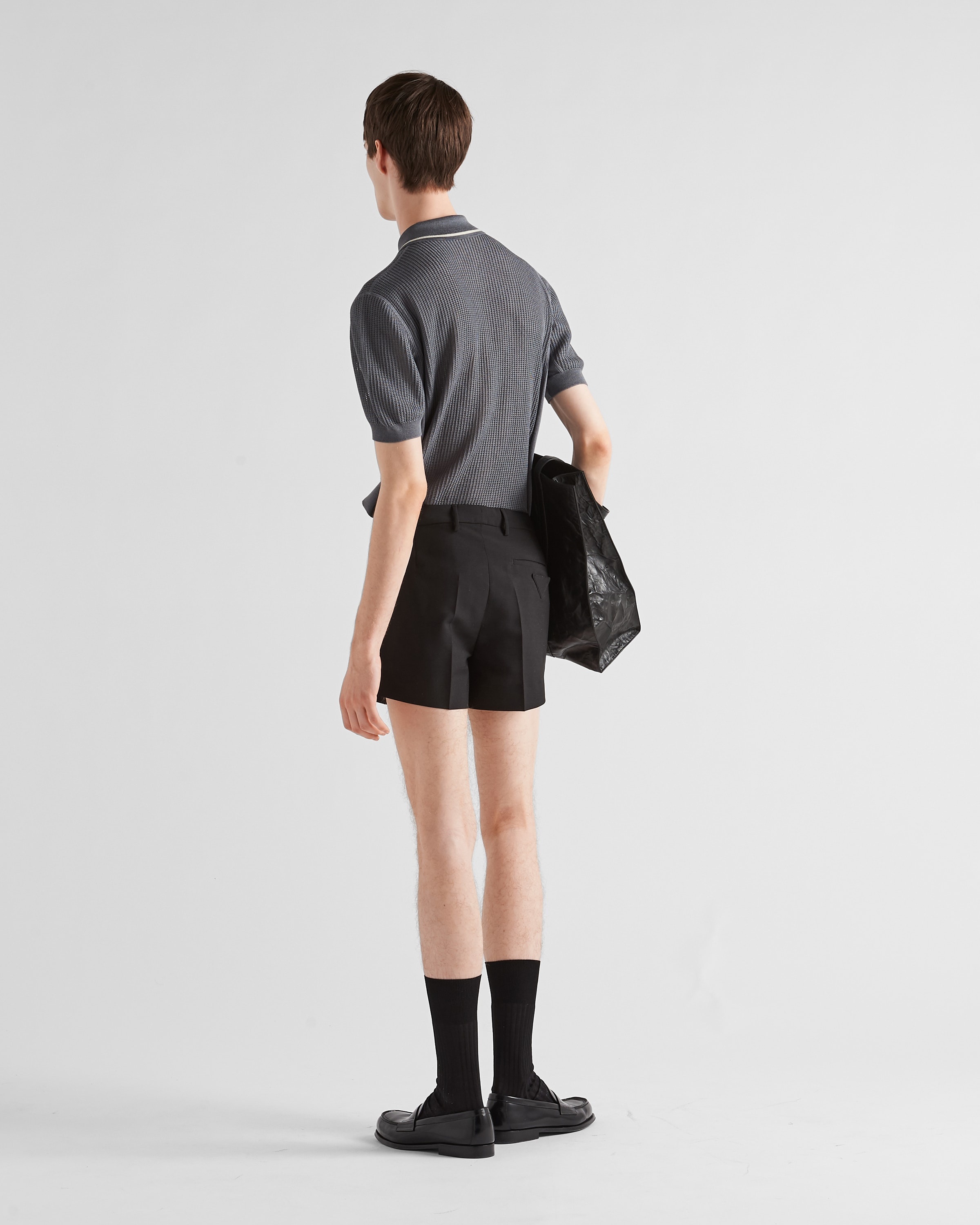 Silk and cotton polo shirt - 5