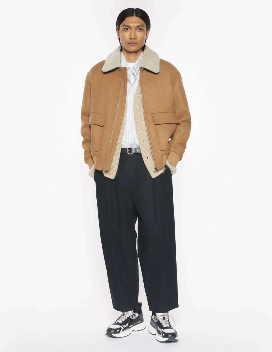 SHEARLING COLLAR JACKET - 2