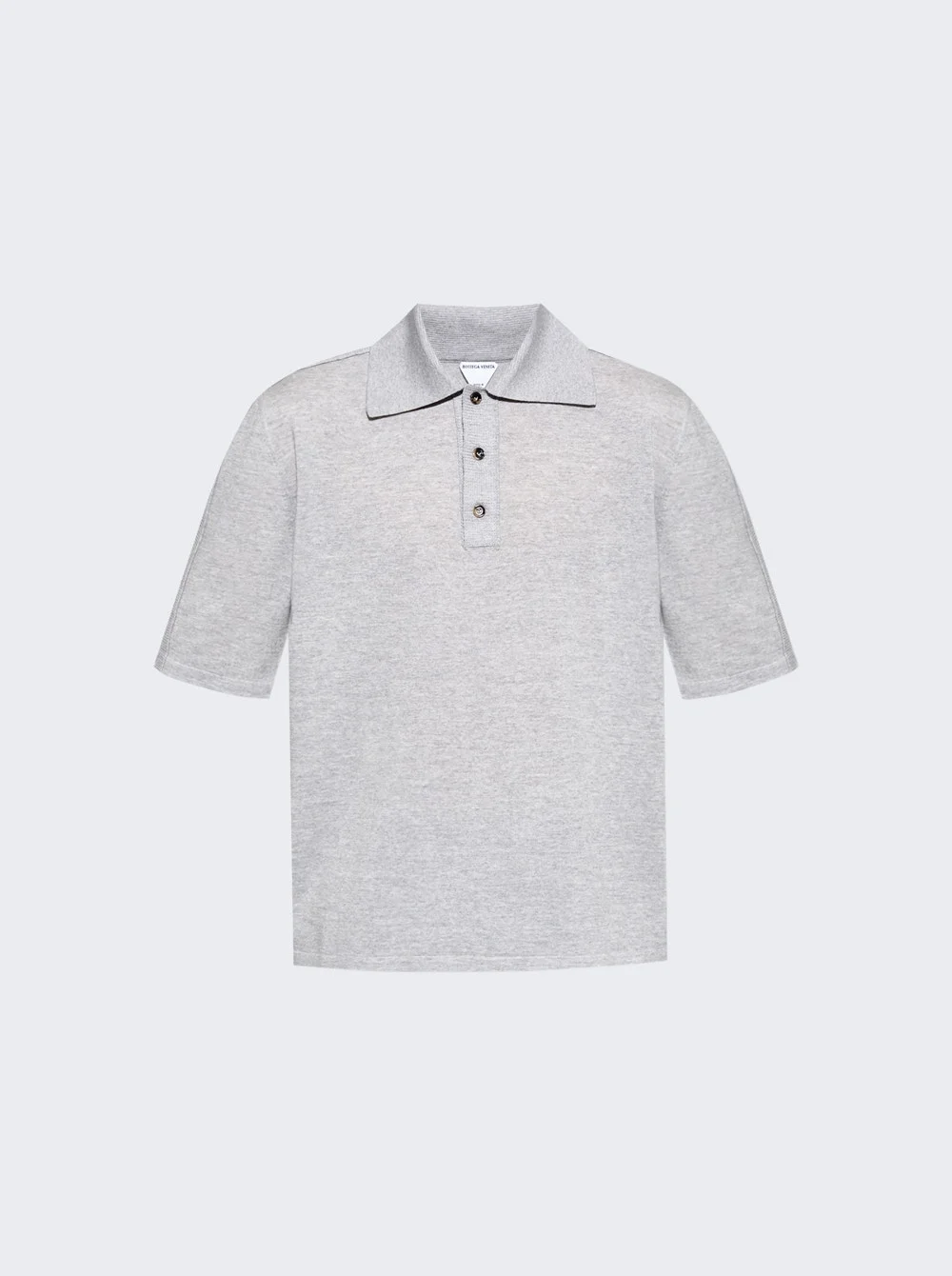 Polo Shirt Light Grey Melange - 1