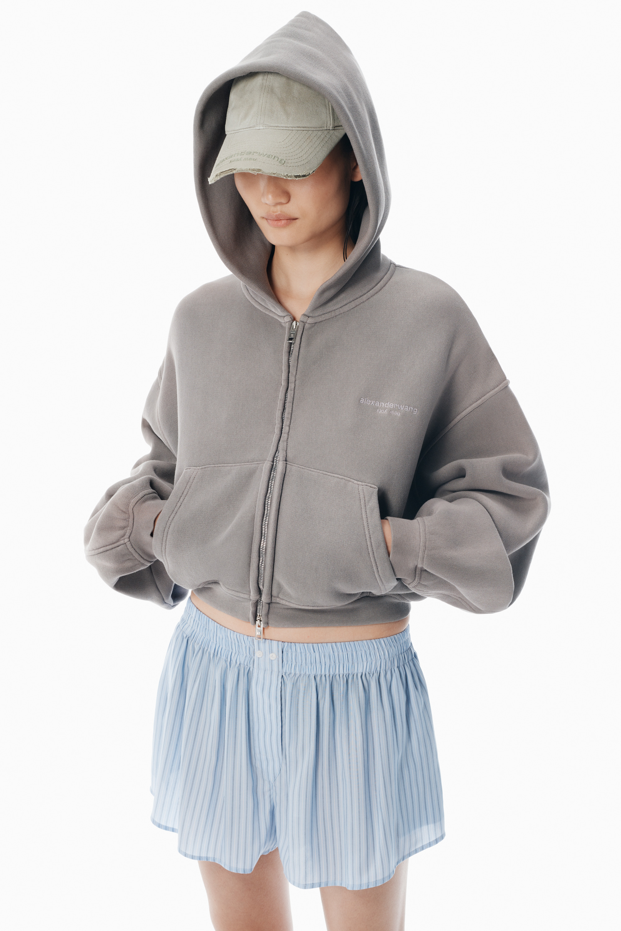 Blue Mid-Rise Boxer Shorts - 3