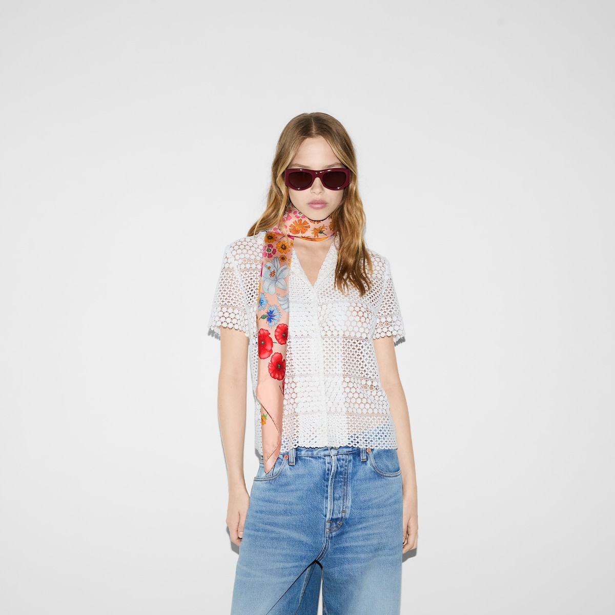 Printed silk carré - 3