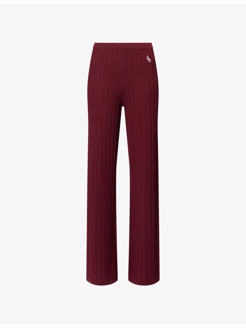Brand-Logo Ribbed Trousers - 1