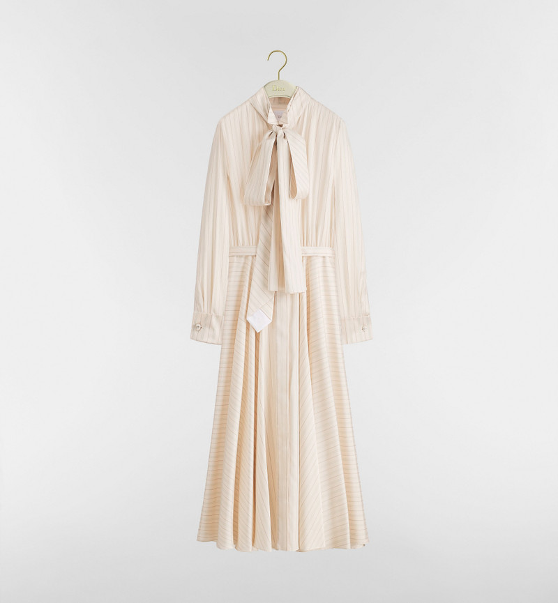 Mid-Length Shirtdress with Tie-Effect Neckline 1