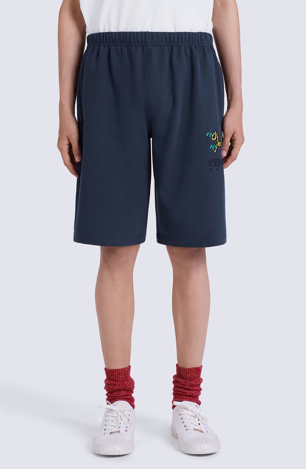 'Tiger Tail K' crest shorts - 5
