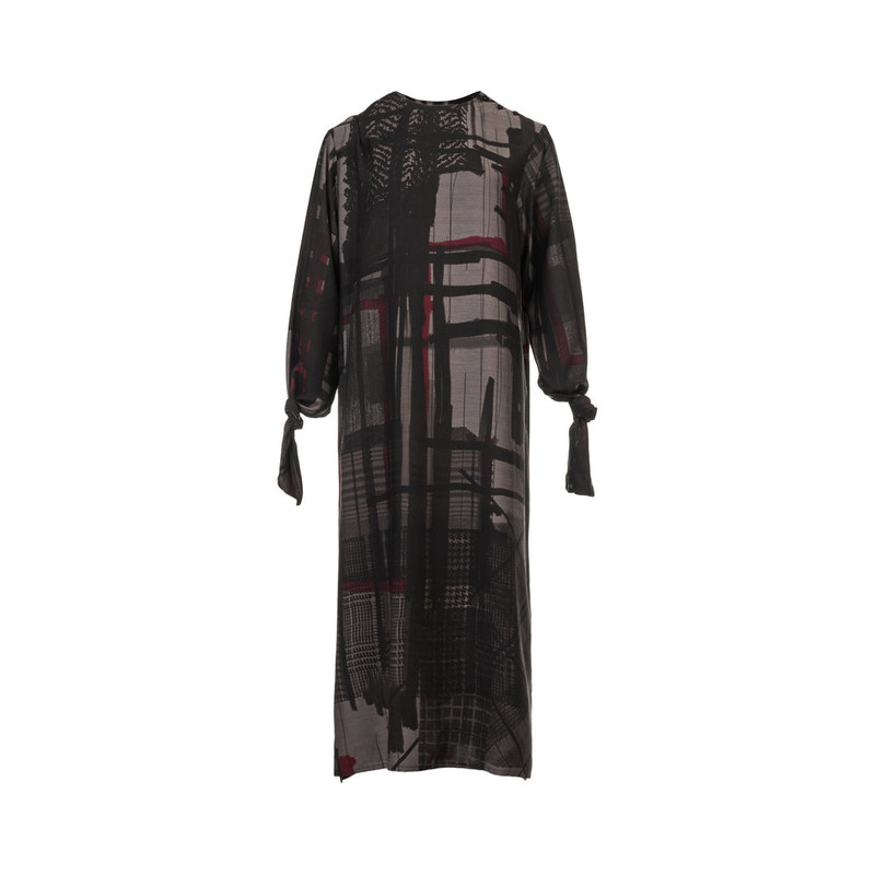 Knot Sleeve Midi Dress 1