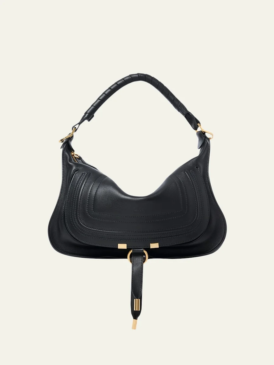 Marcie Medium Saddle Shoulder Bag in Leather - 1