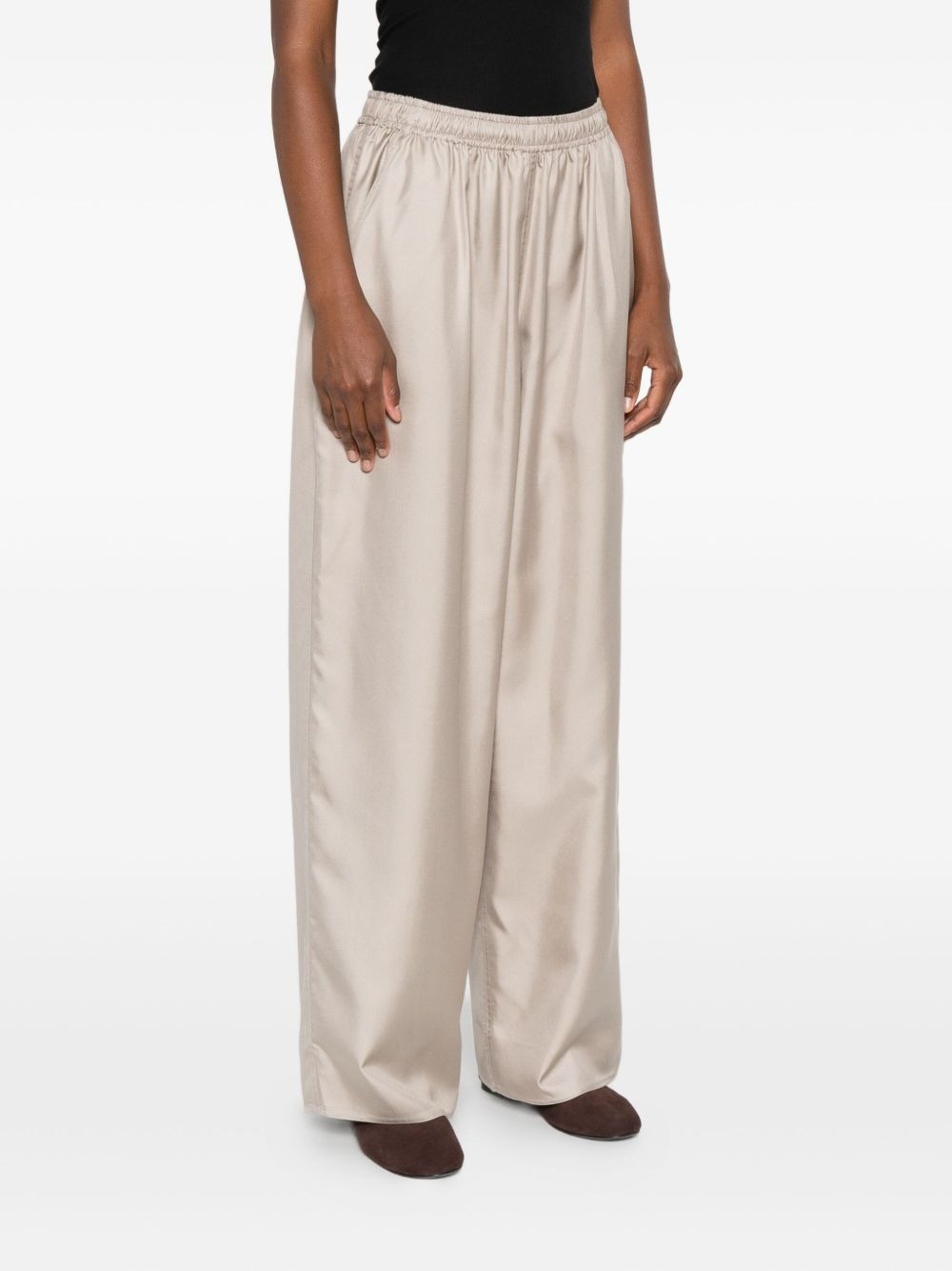 elastic-waist palazzo pants - 3