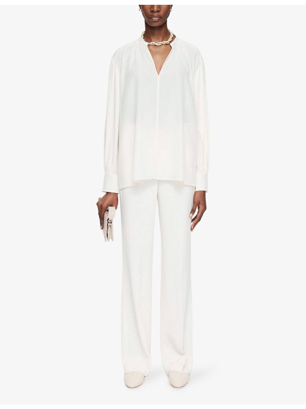 Blondel relaxed-fit silk crepe-de-chine blouse - 2