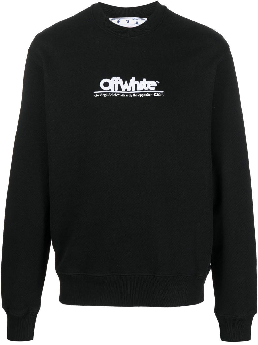 logo-embroidered long-sleeve sweatshirt - 1