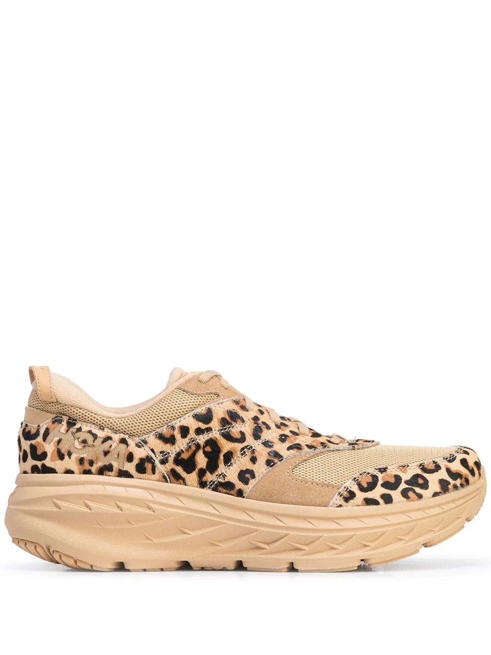 x Engineered Garments Bondi L leopard print sneakers - 1