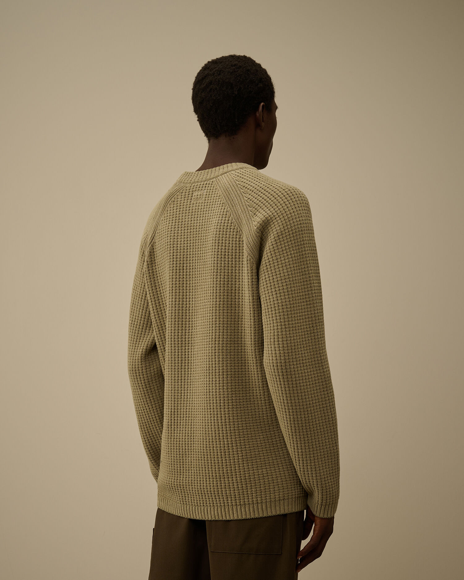 Cotton Chenille Crewneck Lens Sweater - 4