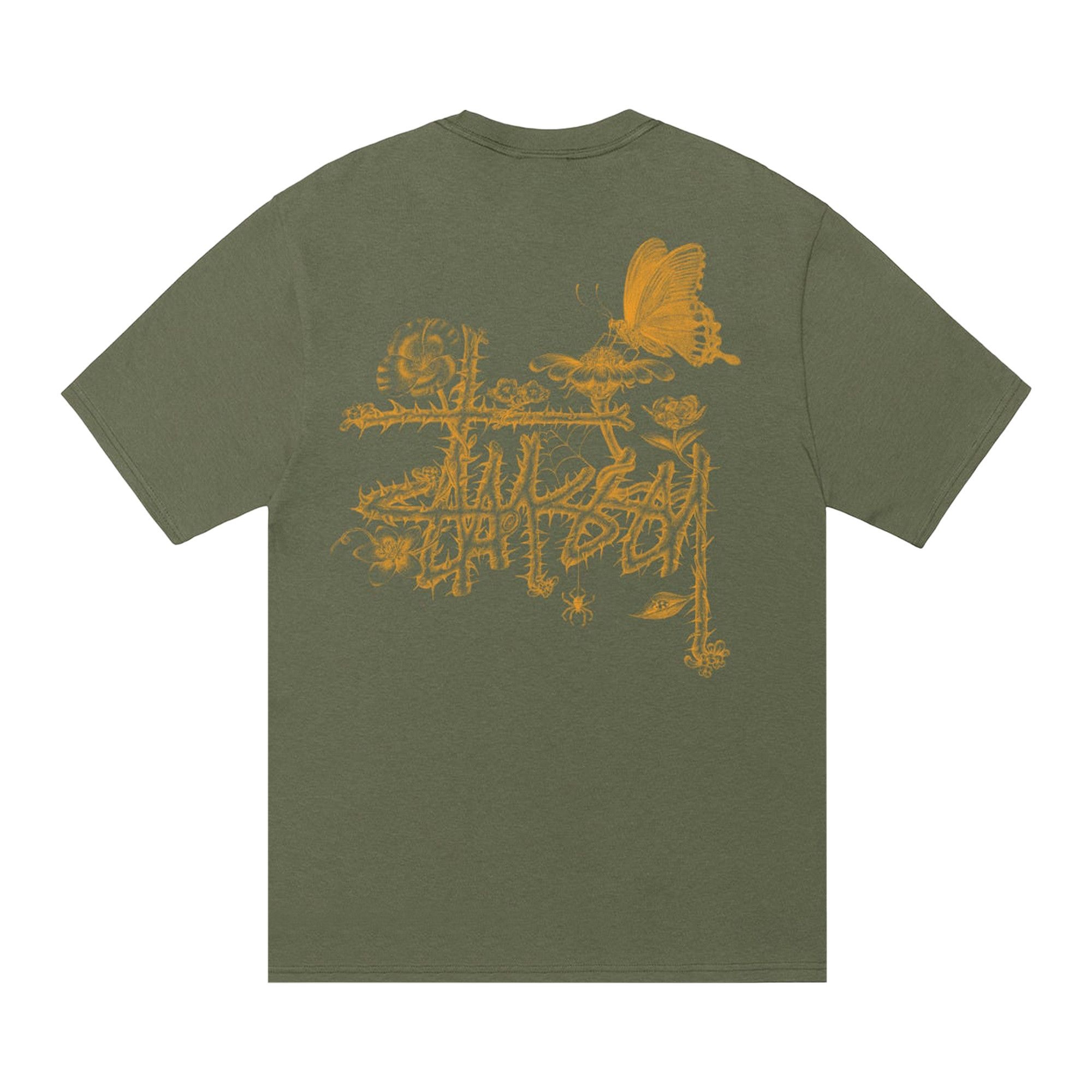Stussy In Bloom Tee 'Olive' - 2
