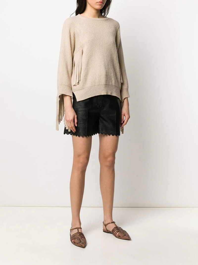 fringed rib-knit jumper 3
