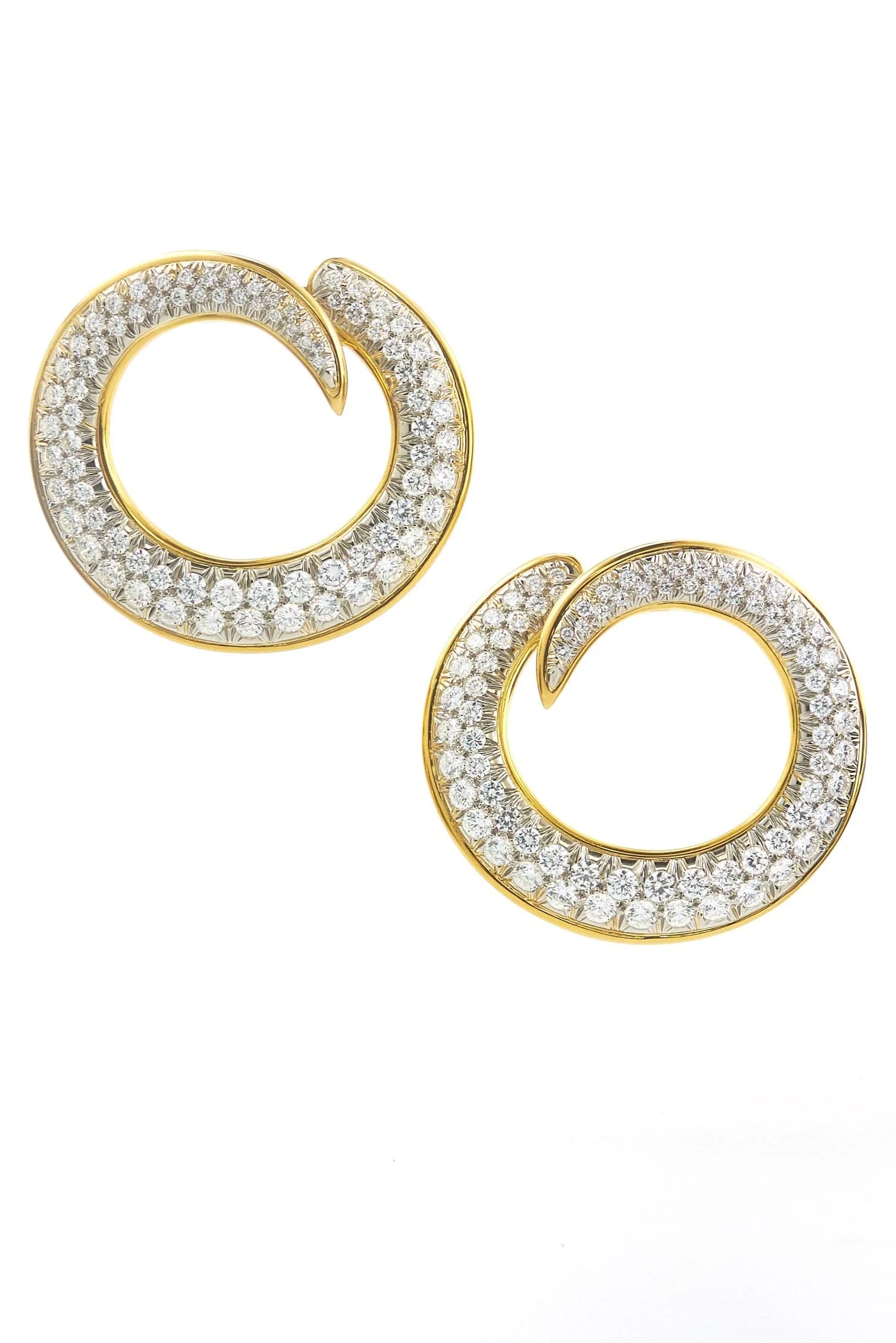 Diamond Loop Earrings - 1
