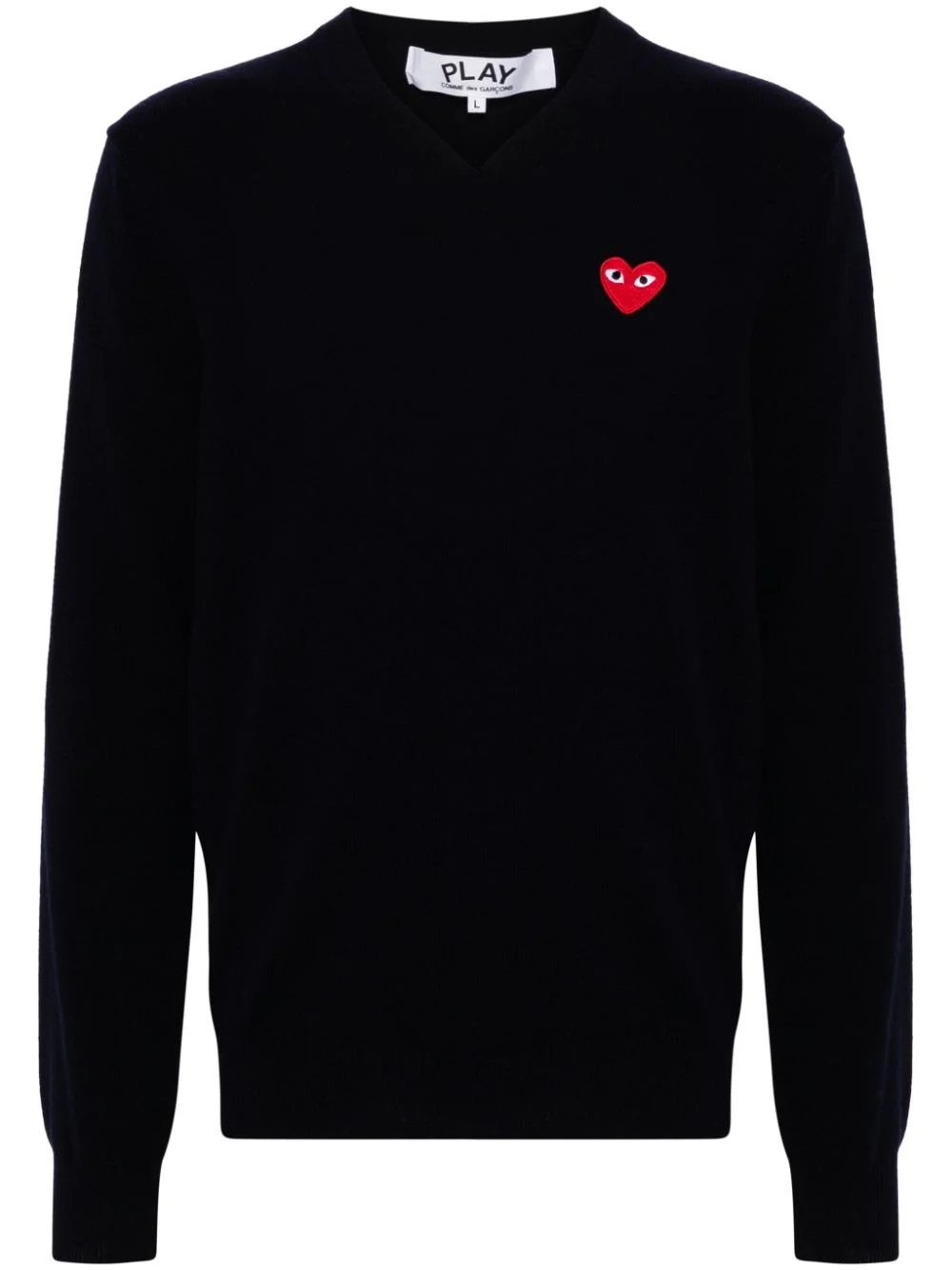 logo-patch wool jumper - 1
