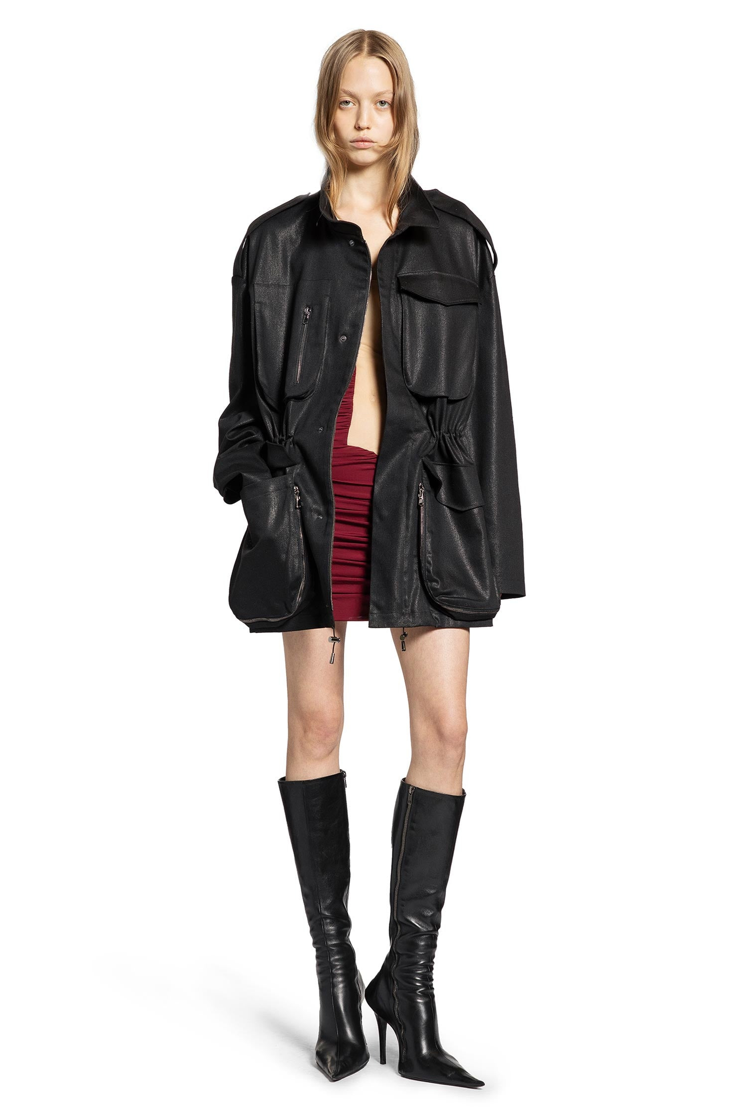 Nensi Dojaka Woman Black Coats - 5