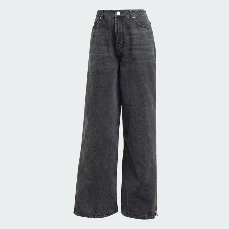Adilenium Season 3 Zip Washed Denim Pants 1