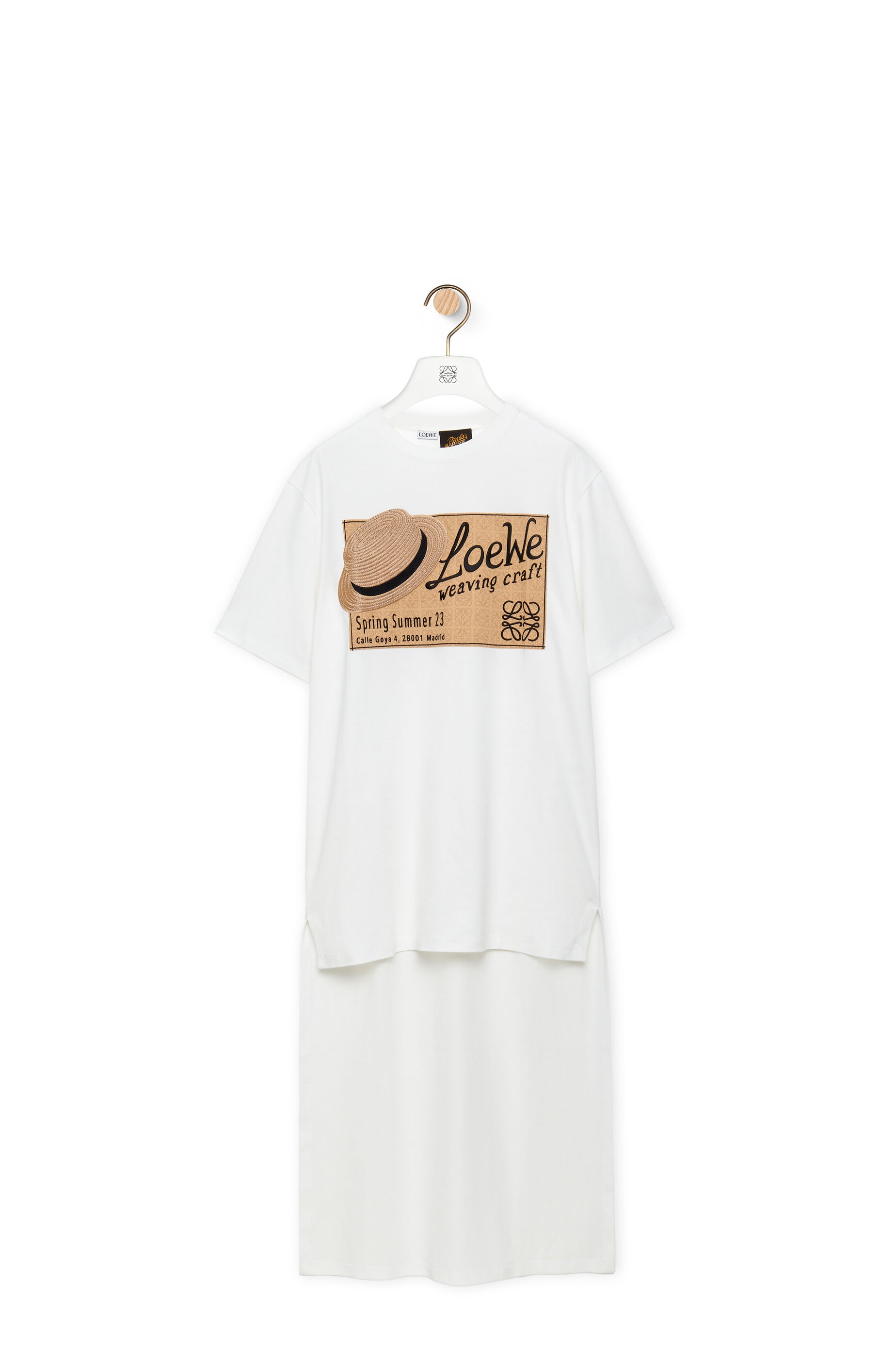 LOEWE hat T-shirt dress in cotton - 1