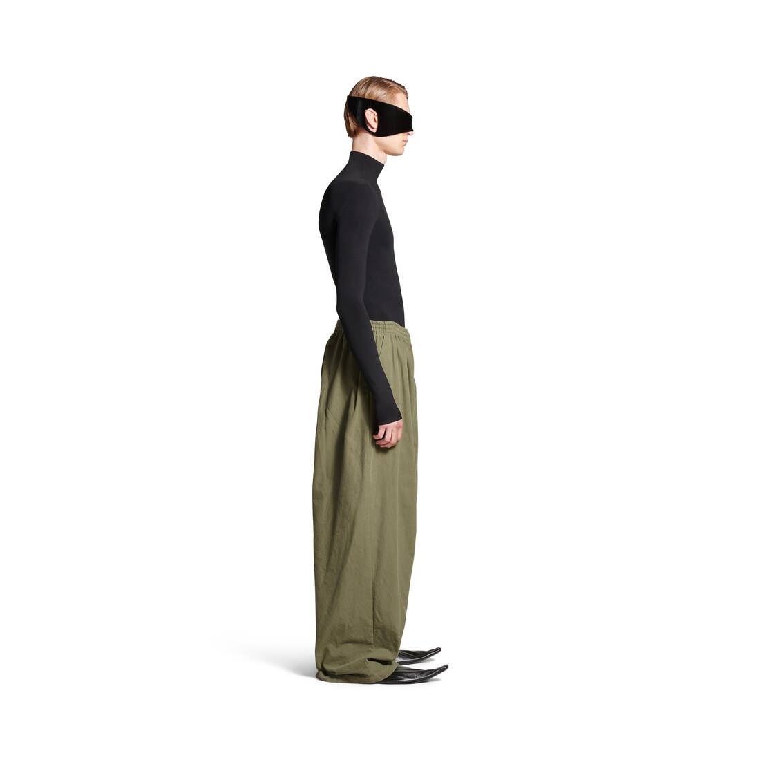 Men's Baggy Pants in Green - 3