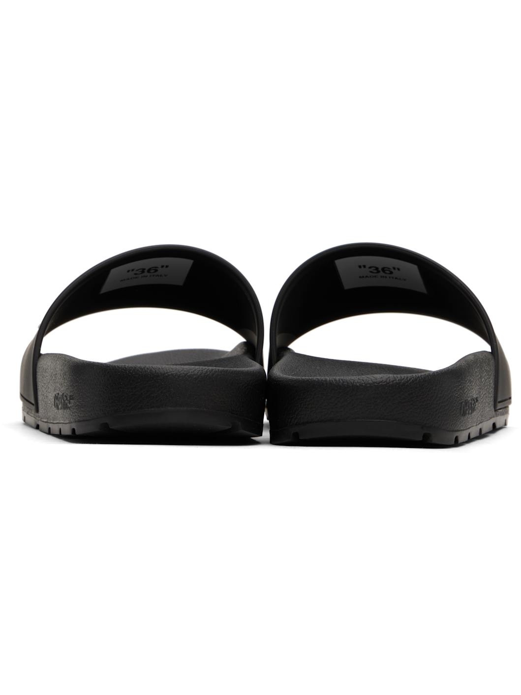 Black Bookish Pool Slides - 2