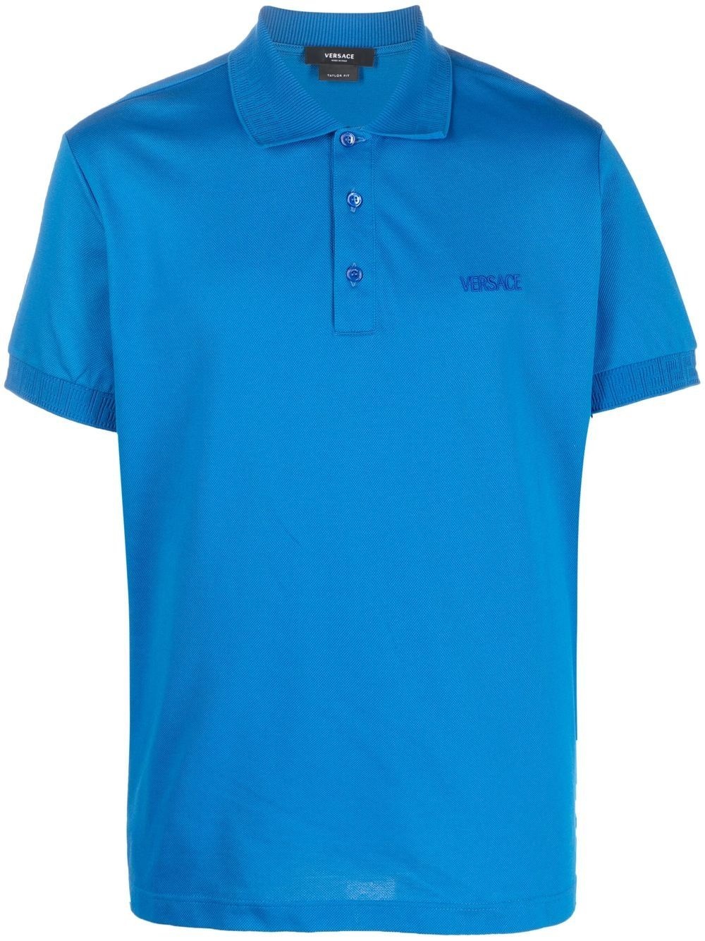 embroidered-logo polo shirt - 1