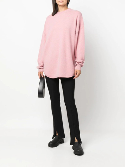 extreme cashmere fine-knit crewneck jumper outlook