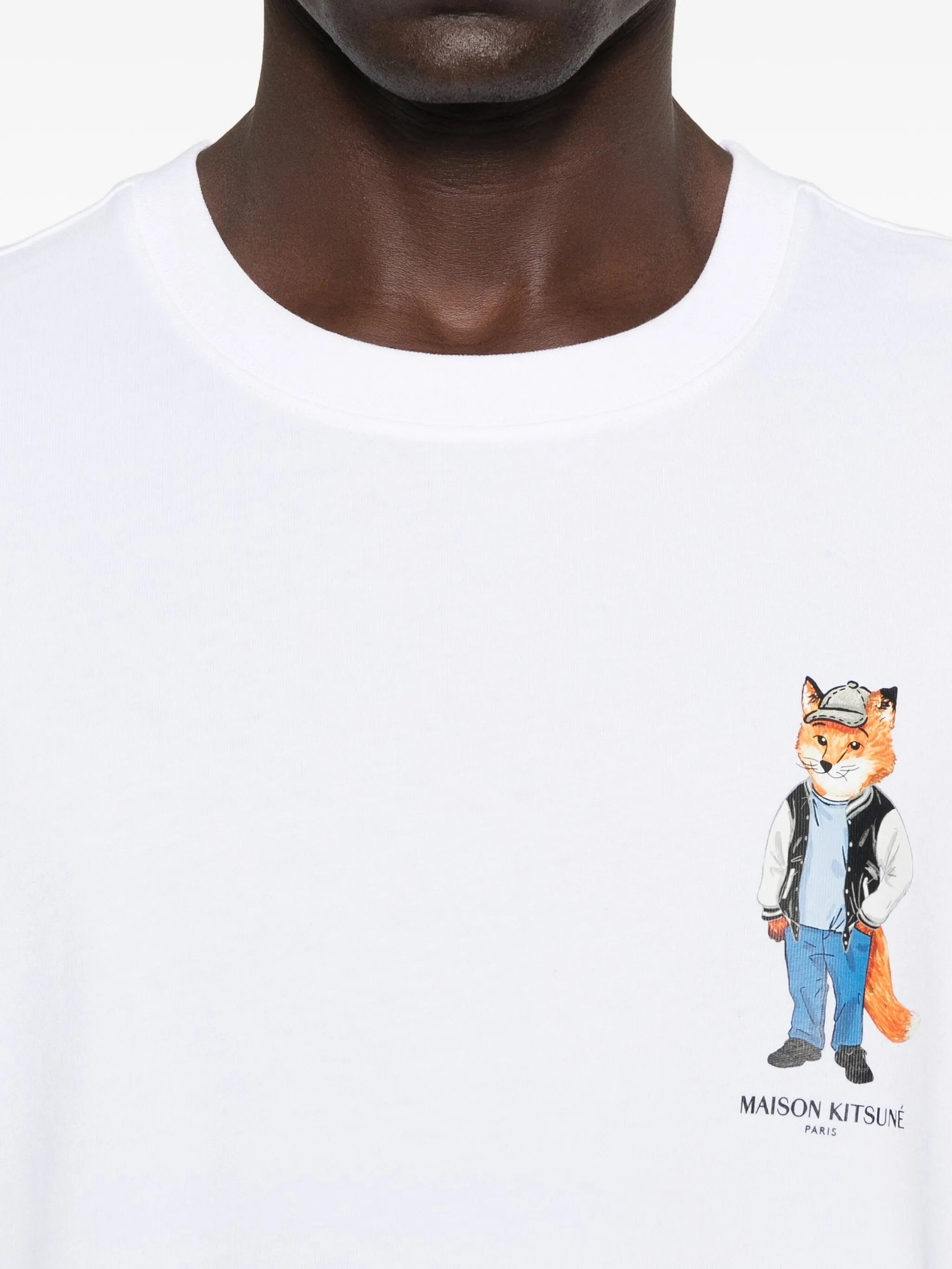 Maison Kitsuné Fox-print T-shirt - 4