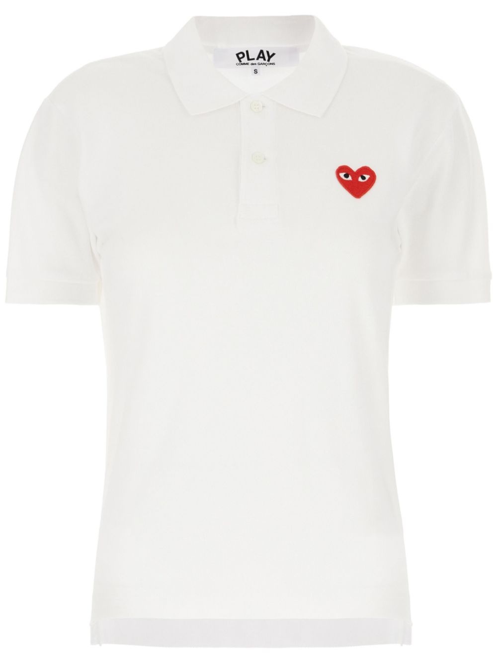 heart-patch polo shirt - 1