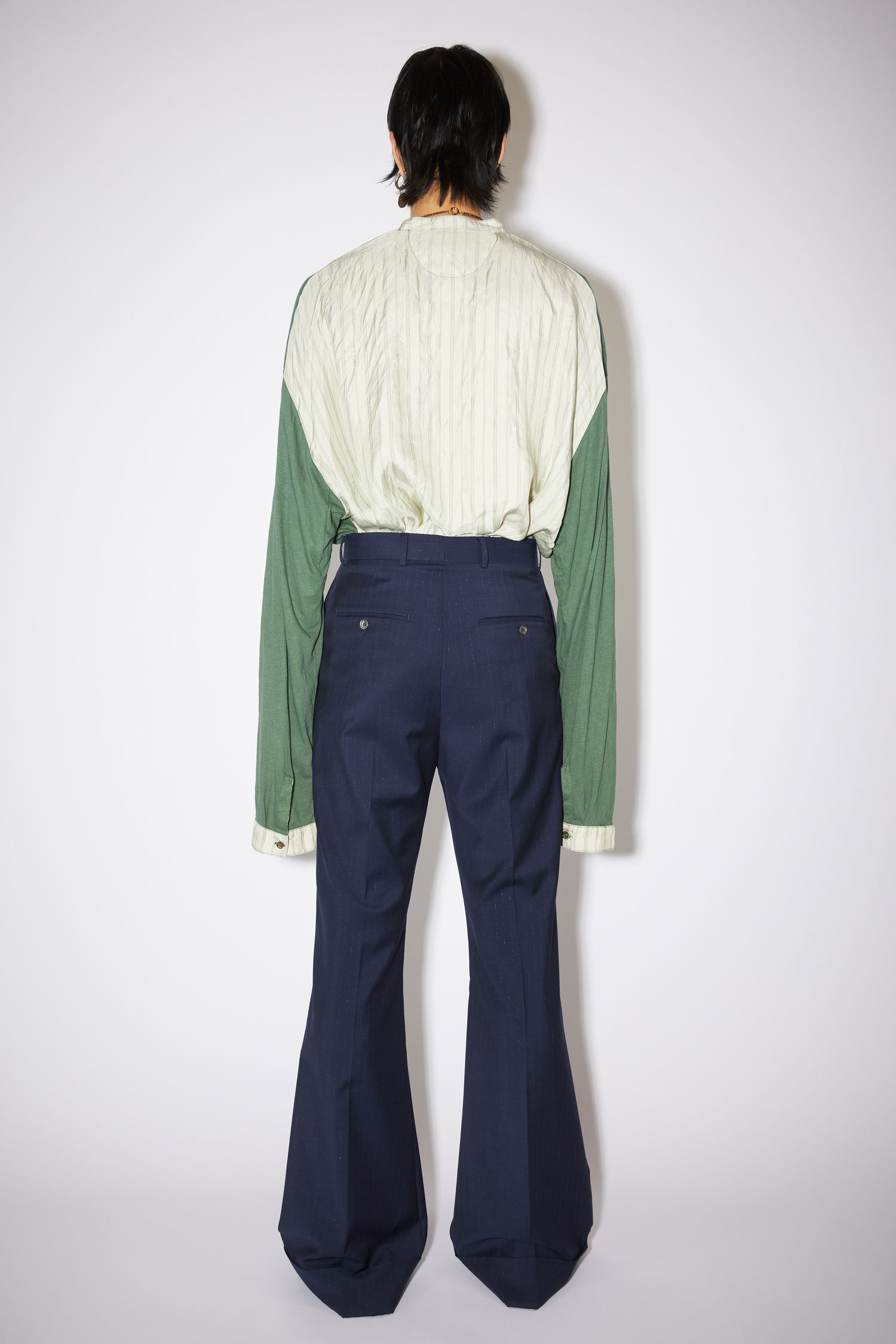 Flared trousers - Dark Blue - 3