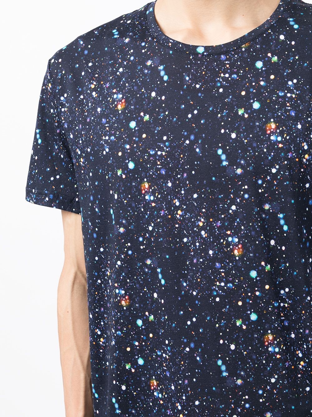 paint splatter-print cotton T-Shirt - 5