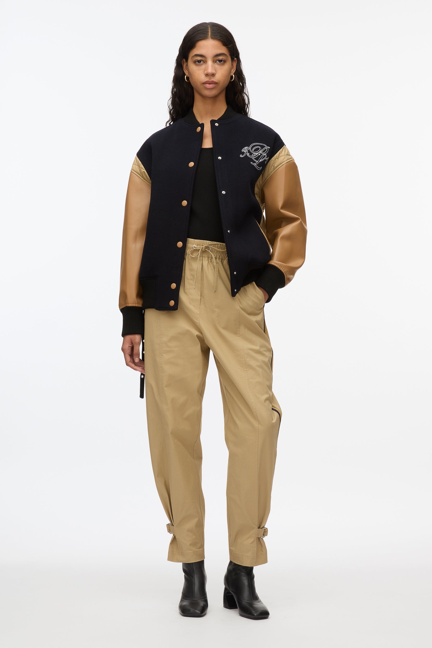 3.1 x Shopbop Boxy Varsity Jacket W Ties - 1